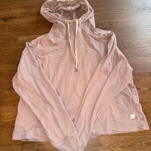 Vuori Fleece Hoodie Sweatshirt Dusty Pink Sz M
